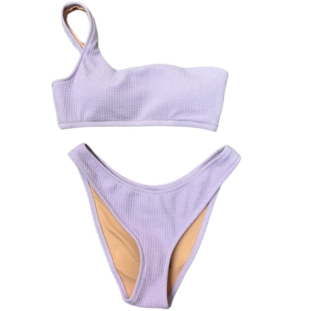 J.CREW TEXTURED ONE SHOULDER SWIM TOP NWT
